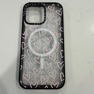 Casetify Pink Heart iPhone 14 Pro Max MagSafe Phone Case